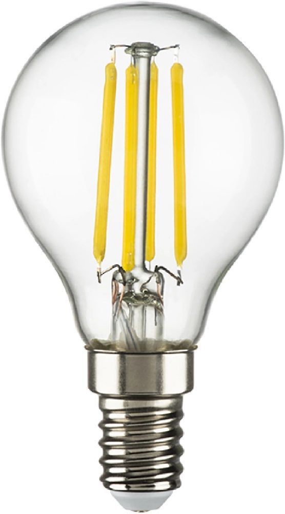 Лампа светодиодная филаментная Lightstar LED Filament E14 6W 3000K груша прозрачная 933802 в Санкт-Петербурге