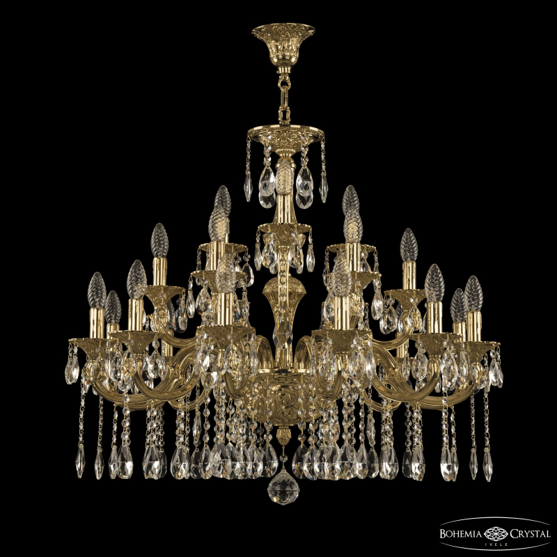 Подвесная люстра Bohemia Ivele Crystal Verona 72199/12+6+3/250/A G в Санкт-Петербурге