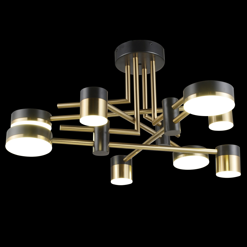 Потолочная люстра Natali Kovaltseva LED LAMPS 81369 GOLD BLACK в Санкт-Петербурге