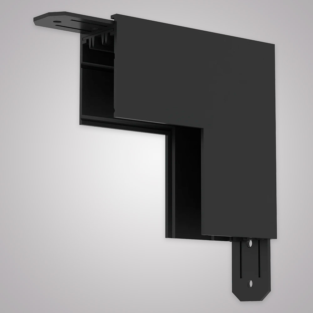 Угловой соединитель внутренний для накладного шинопровода AM Group AM544 BK SMART в Санкт-Петербурге