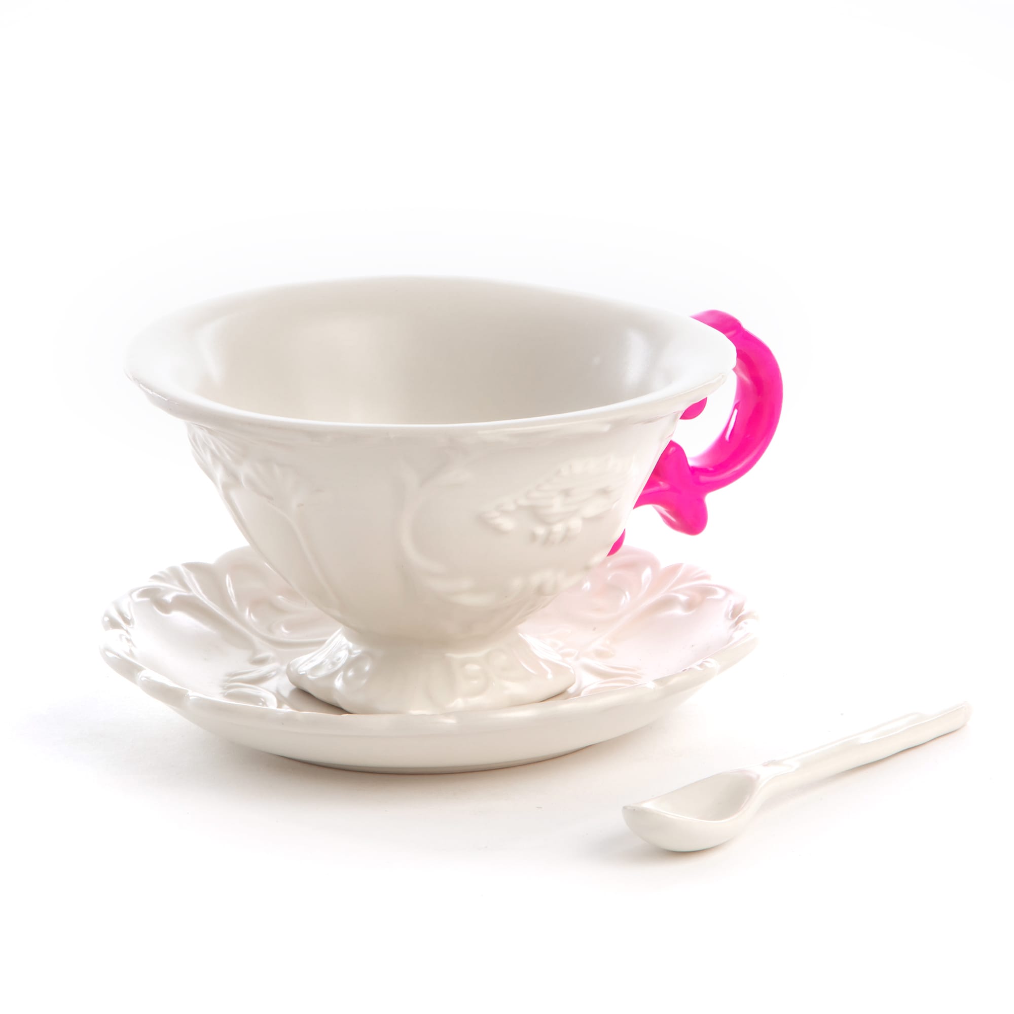 Блюдце с чашкой I-Tea Fuchsia Seletti I-Wares 09858 FUC в Санкт-Петербурге