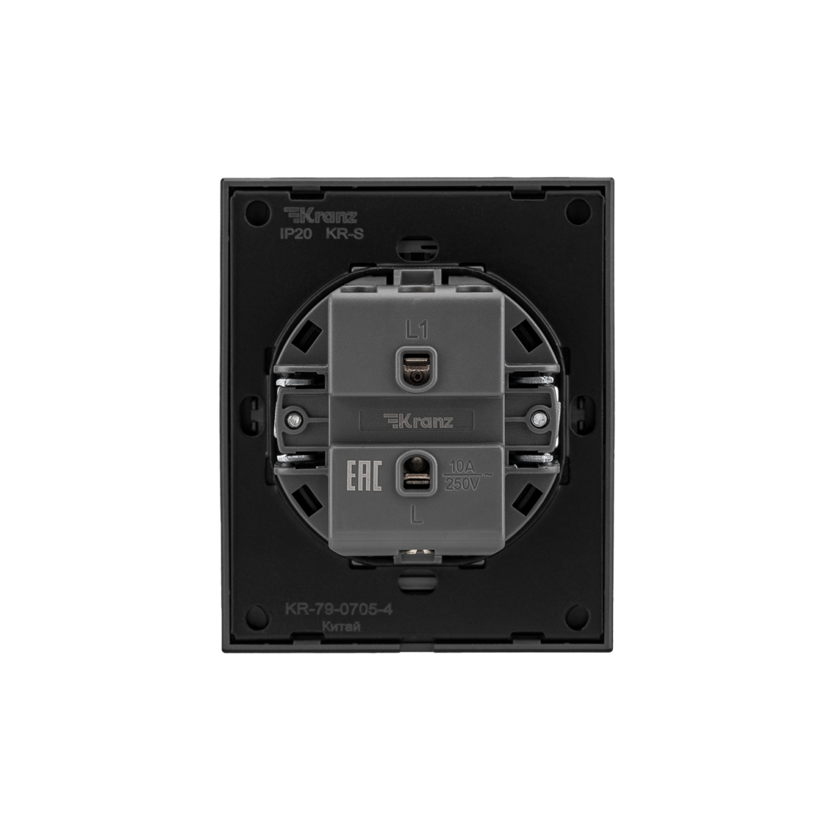 Выключатель SETE 1 кл 10А с/у антрацит IP20/IP44 KRANZ KR-79-0705-4 в Санкт-Петербурге