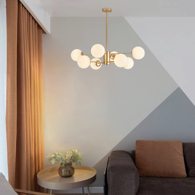 Люстра на штанге ImperiumLoft Roundi Brass 305756-23 в Санкт-Петербурге