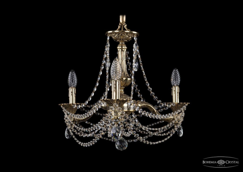 Подвесная люстра Bohemia Ivele Crystal 1710/3/160/C/GB в Санкт-Петербурге