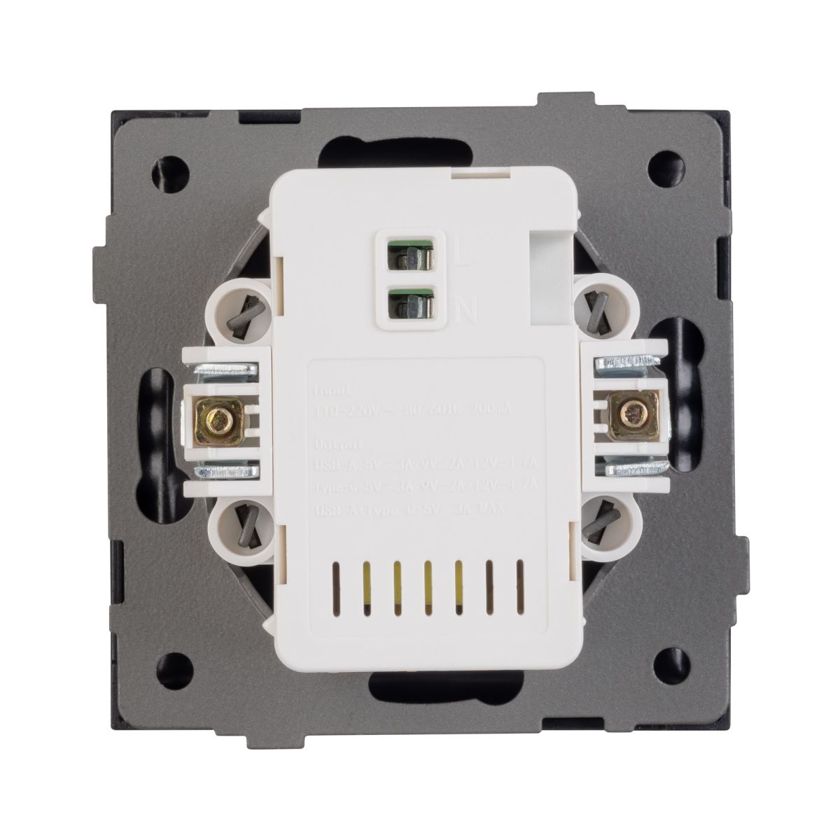 Механизм USB розетки Arlight SCT-TENDO-MUAC-SFPL-BK (5V, 3A, QC3) 054536 в Санкт-Петербурге