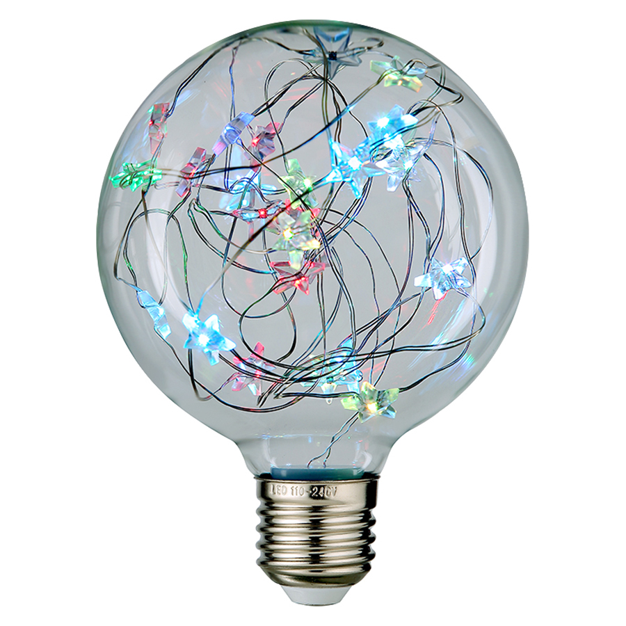 Филаментная светодиодная лампа General GLDEN-G95SW-STAR-1-230-E27-RGB 661008 в #REGION_NAME_DECLINE_PP#