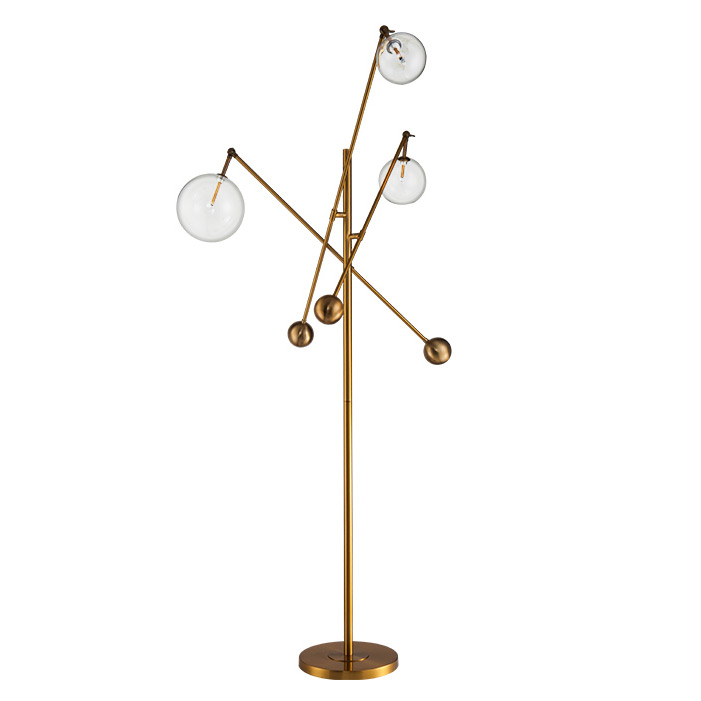 Торшер DeLight Collection Globe Mobile KG0965F-3 brass в Санкт-Петербурге