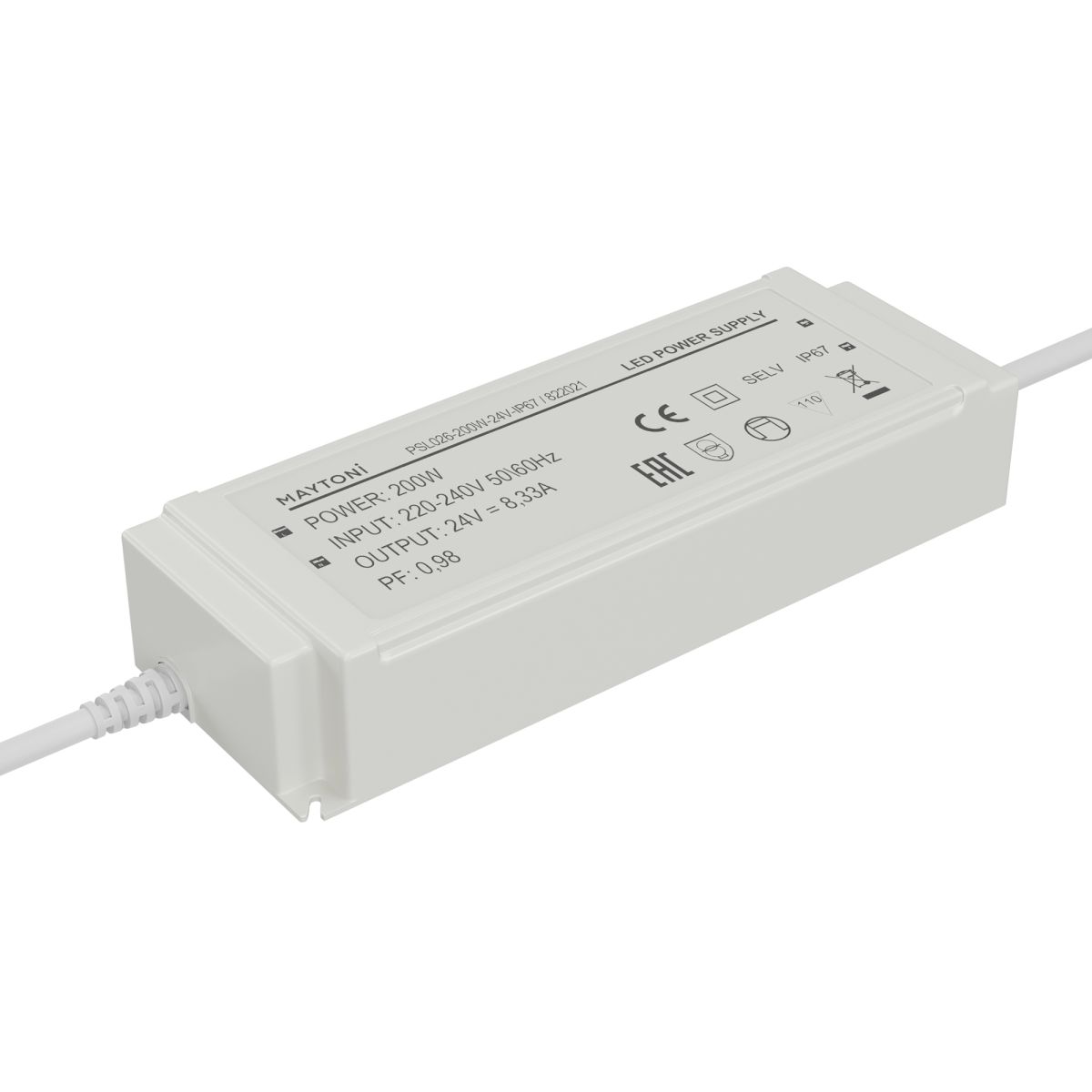 Источник напряжения Maytoni Led Strip PSL026 24В 200Вт IP67 822021 в Санкт-Петербурге