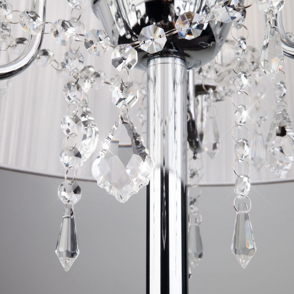 Торшер Eurosvet 2045/3F хром/белый в #REGION_NAME_DECLINE_PP#