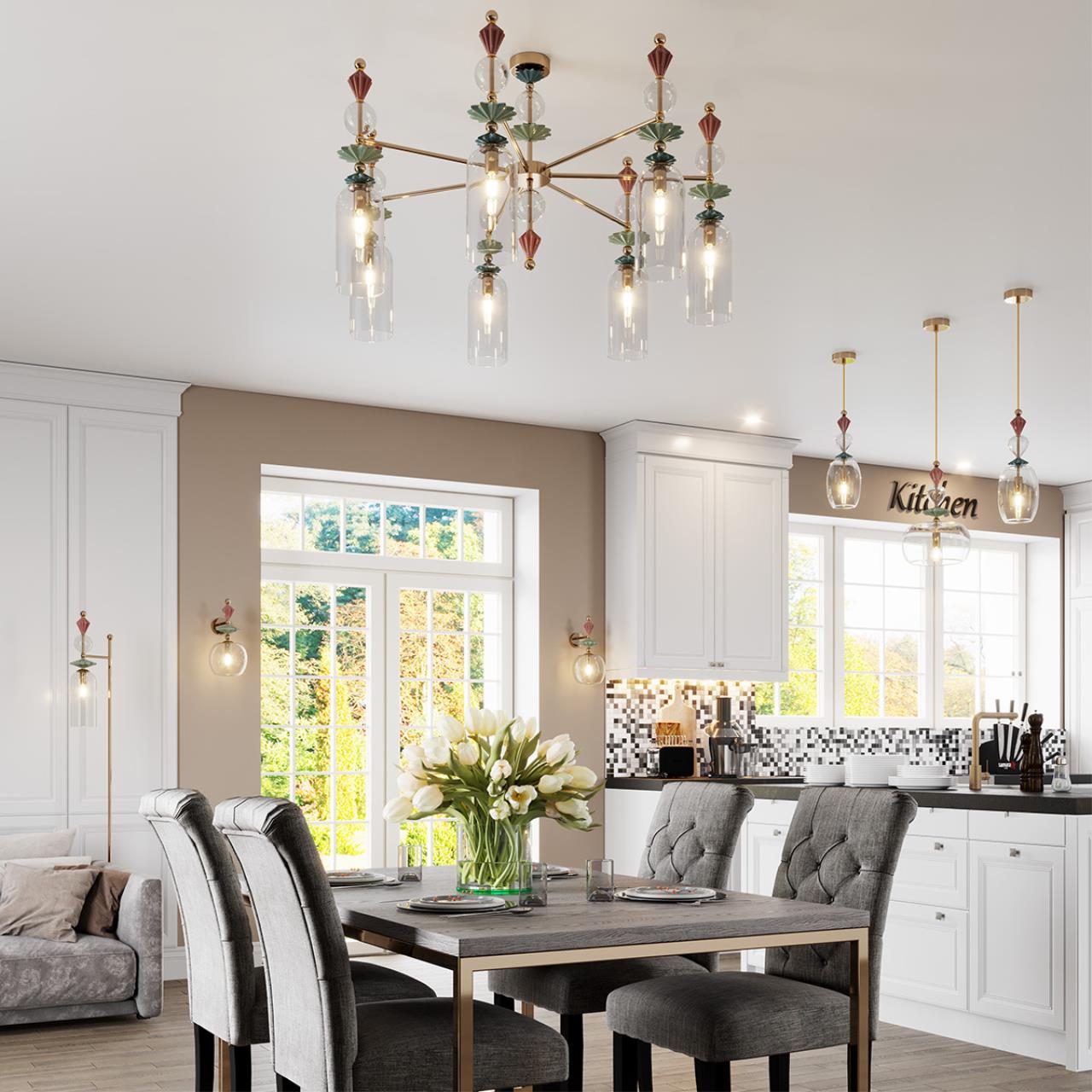 Люстра на штанге Odeon Light BIZET 4855/7C в Санкт-Петербурге