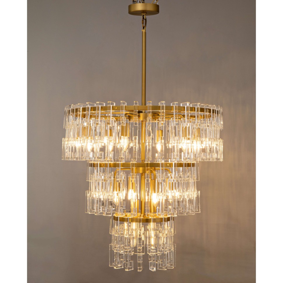 Подвесная люстра Ilamp Rockefeller 6355-750 BRASS в Санкт-Петербурге