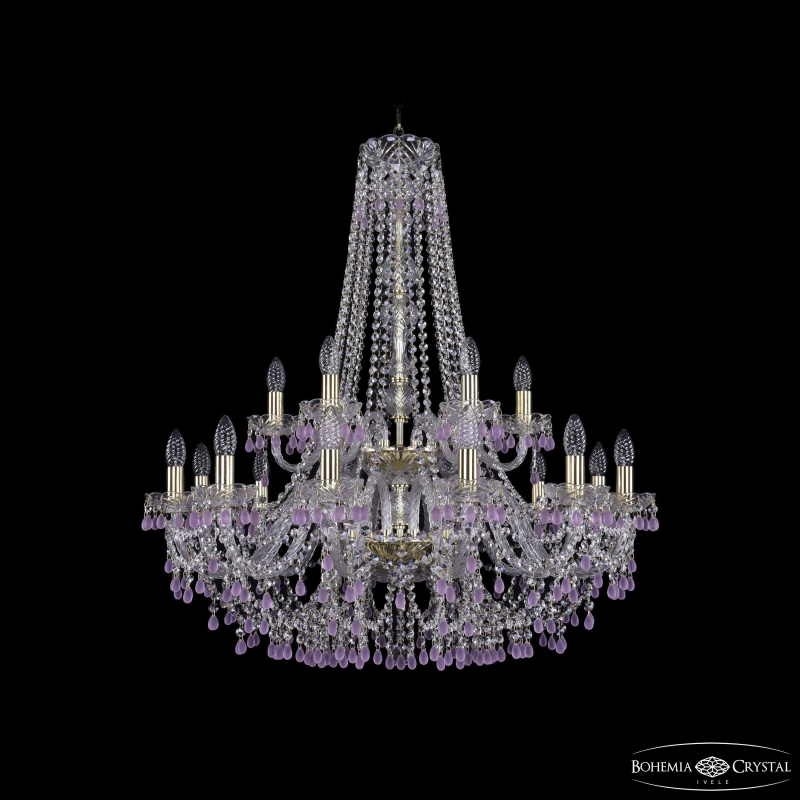 Подвесная люстра Bohemia Ivele Crystal 1410/12+6/300/h-95/2d G V7010 в Санкт-Петербурге