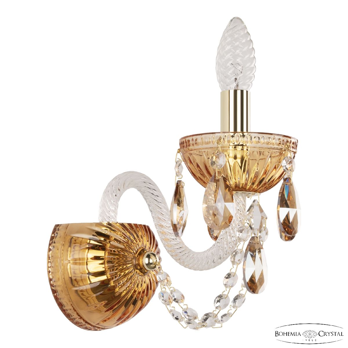 Бра Bohemia Ivele Crystal 5402B/1/141 G Amber/M-1G K721 в Санкт-Петербурге