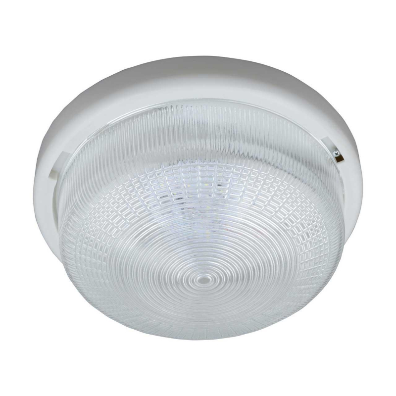 Потолочный светодиодный светильник (UL-00005243) Uniel ULO-K05B 12W/6000K/R24 IP44 White/Glass в Санкт-Петербурге