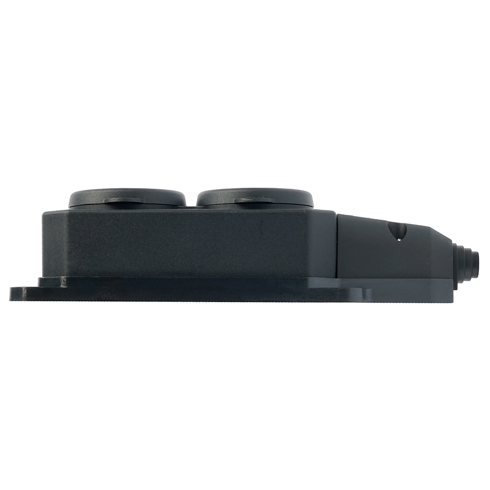 Розетка переносная 2-местная c/з Stekker RST16-2-44 250В 16А IP44 черный 50805 в Санкт-Петербурге