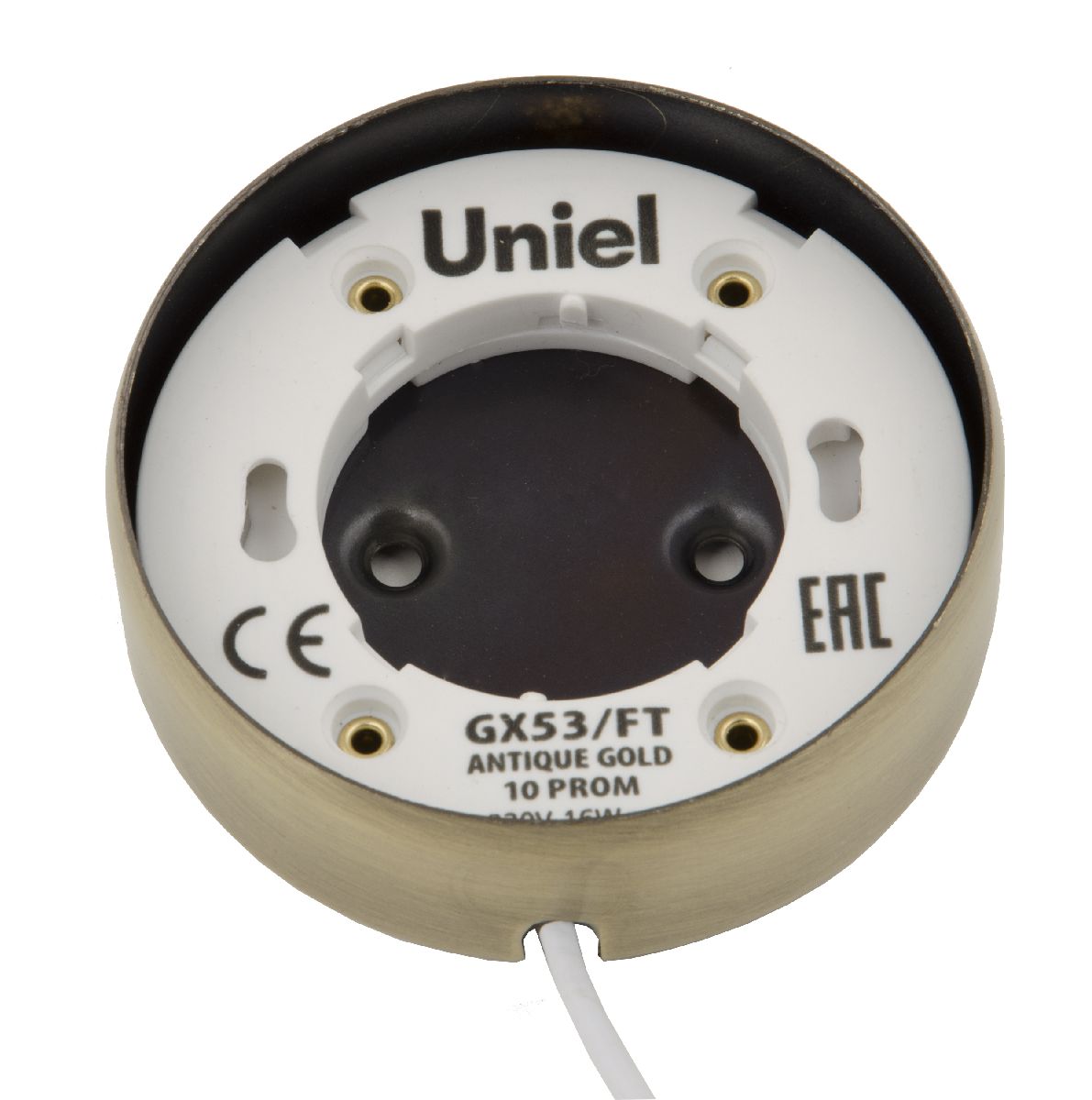 Накладной светильник Uniel GX53/FT ANTIQUE GOLD 10 PROM UL-00003738 в #REGION_NAME_DECLINE_PP#