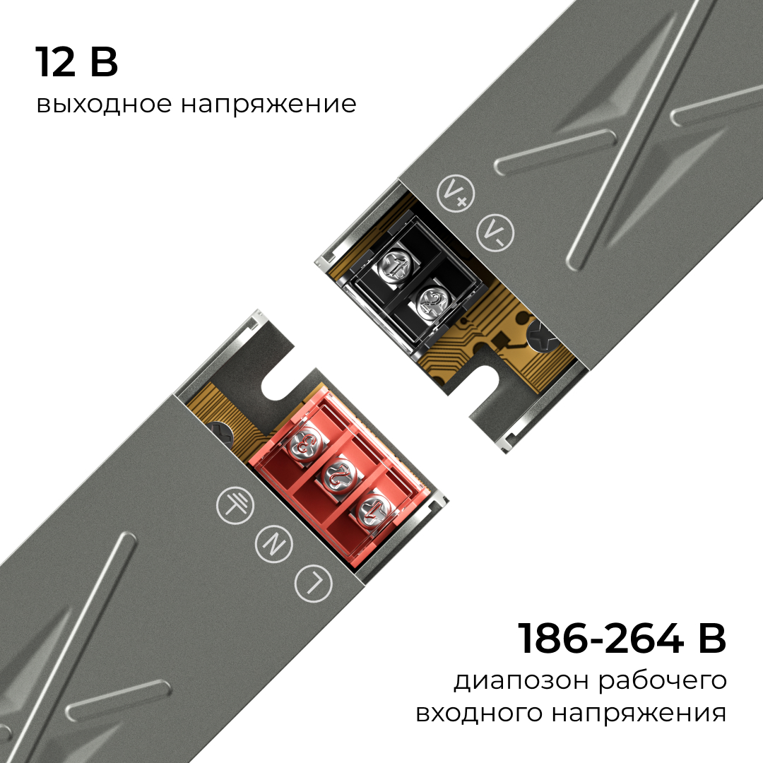 Блок питания Apeyron 12В 15Вт 186-264В 125А IP20 03-250 в Санкт-Петербурге