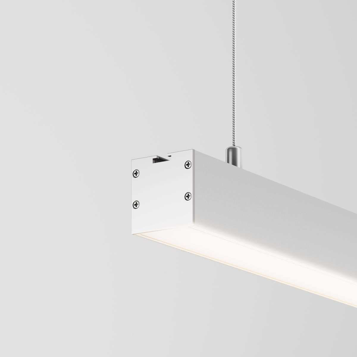 Линейный подвесной светильник Maytoni Technical 3000K 35x35 (Серебро, 2 м) LL312007 в #REGION_NAME_DECLINE_PP#