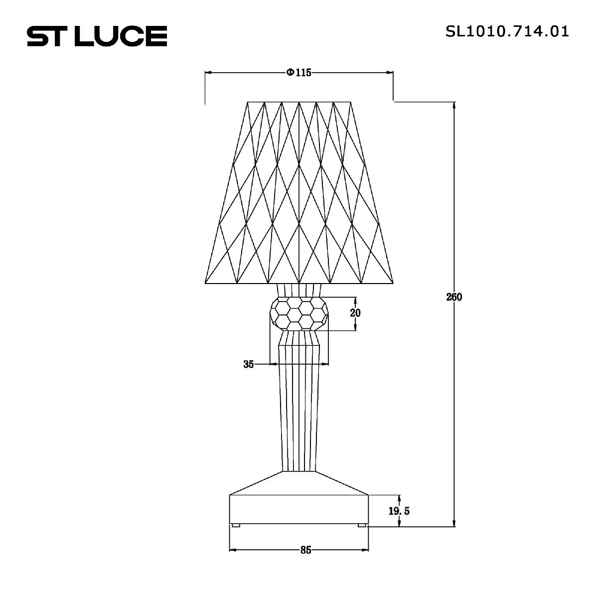 Настольная лампа ST Luce Sparkle SL1010.714.01 в Санкт-Петербурге