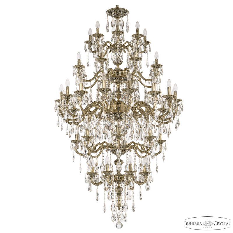 Подвесная люстра Bohemia Ivele Crystal Verona 72101/8+8+16+8+8/360/5d B GB в Санкт-Петербурге