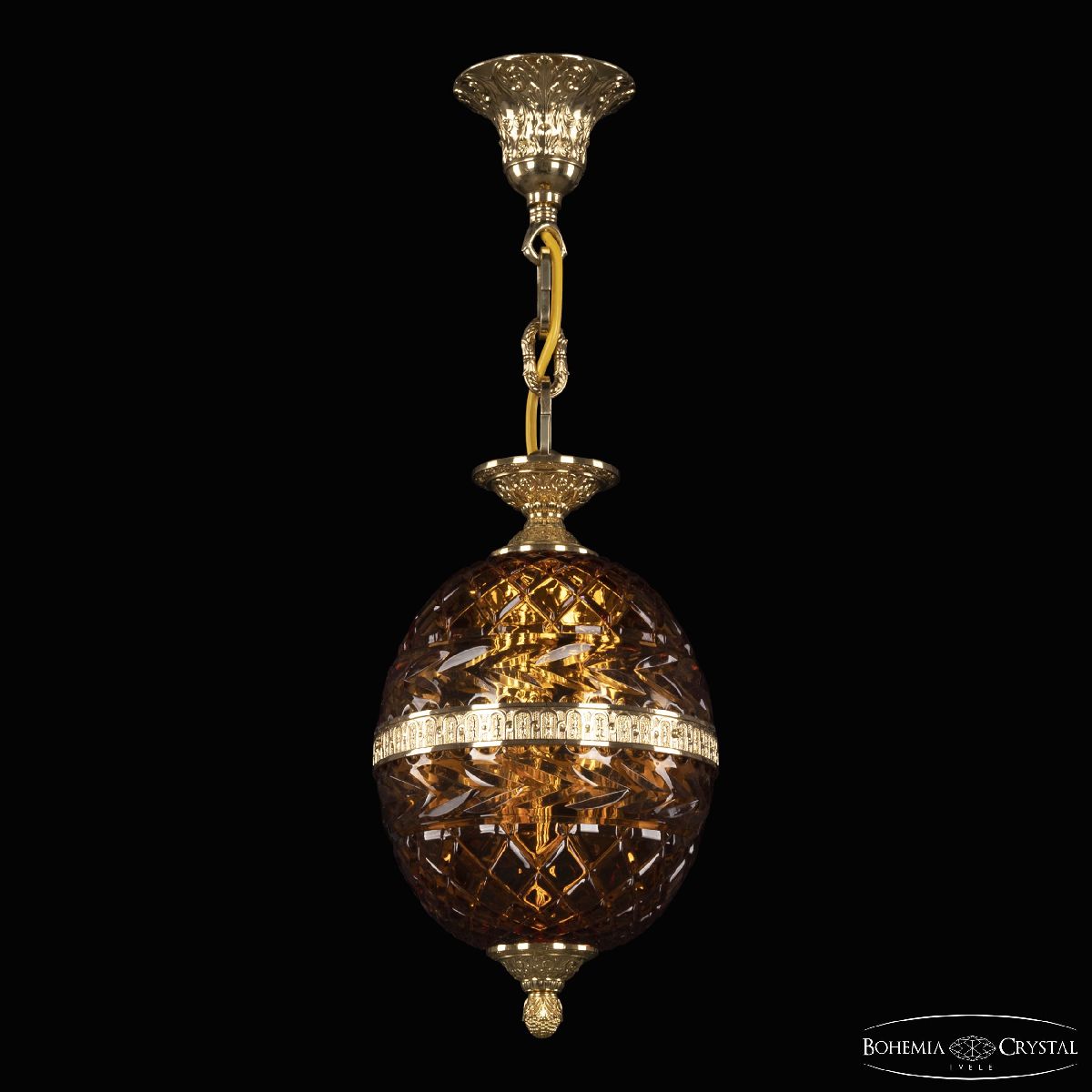 Подвесной светильник Bohemia Ivele Crystal 5680/18 G Amber/M-1F в Санкт-Петербурге