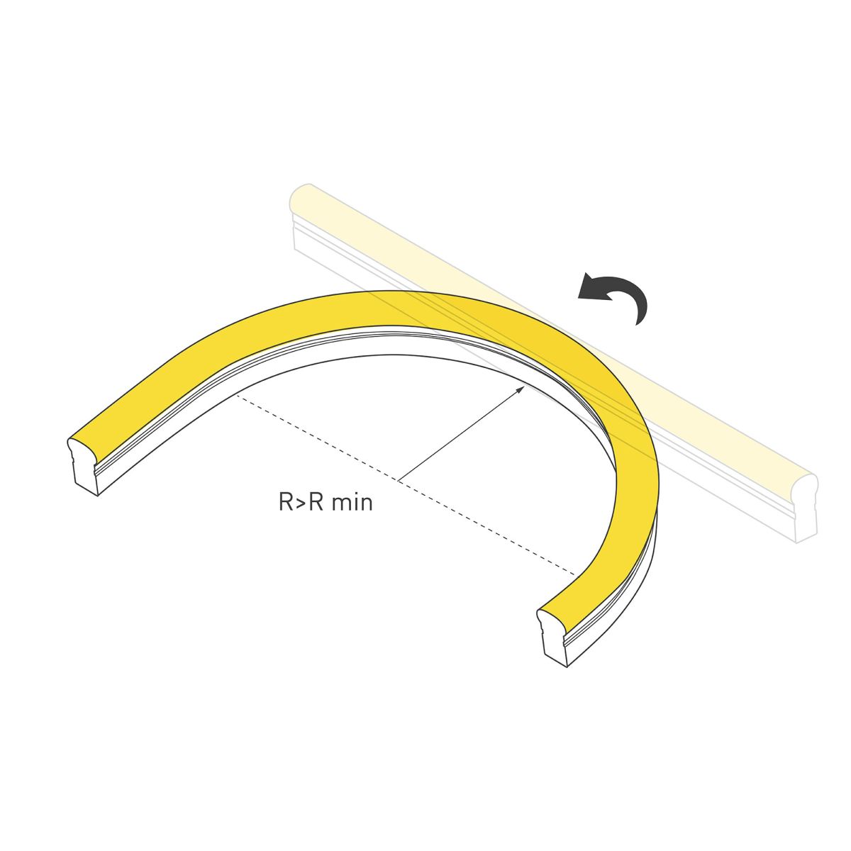Светодиодная лента герметичная Arlight HALO-SIDE-A168-6x13mm 24V Yellow (10 W/m, IP67, 2835, 5m) (Силикон) 063634 в Санкт-Петербурге