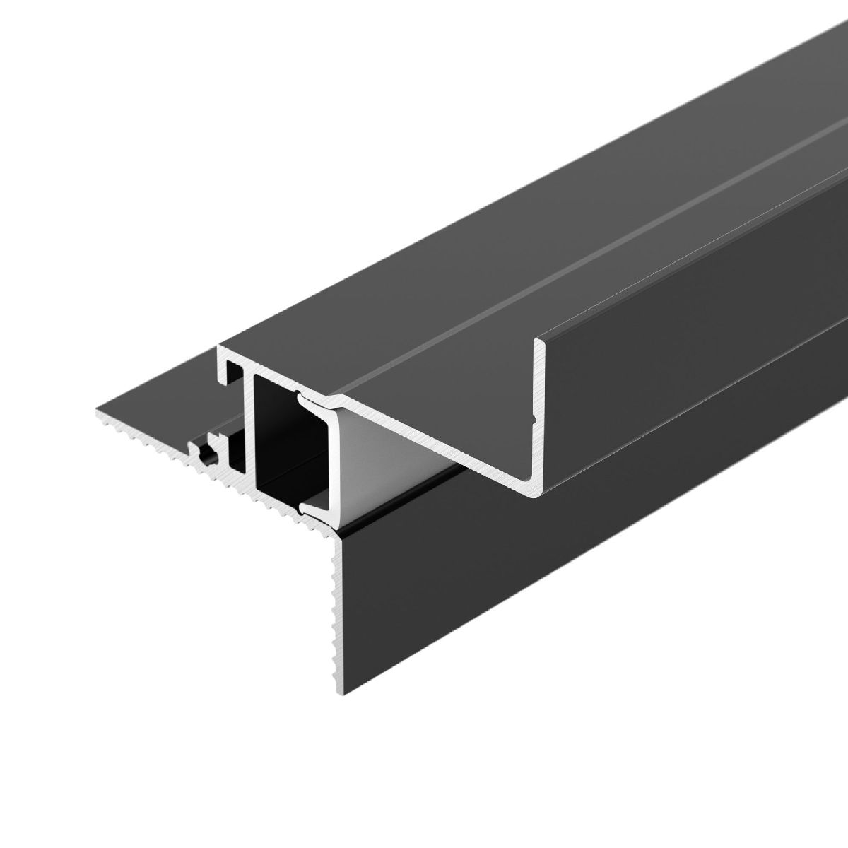 Алюминиевый профиль Arlight СEIL-S12-SHADOW-20-SIDE-3000 ANOD BLACK 052226 в Санкт-Петербурге