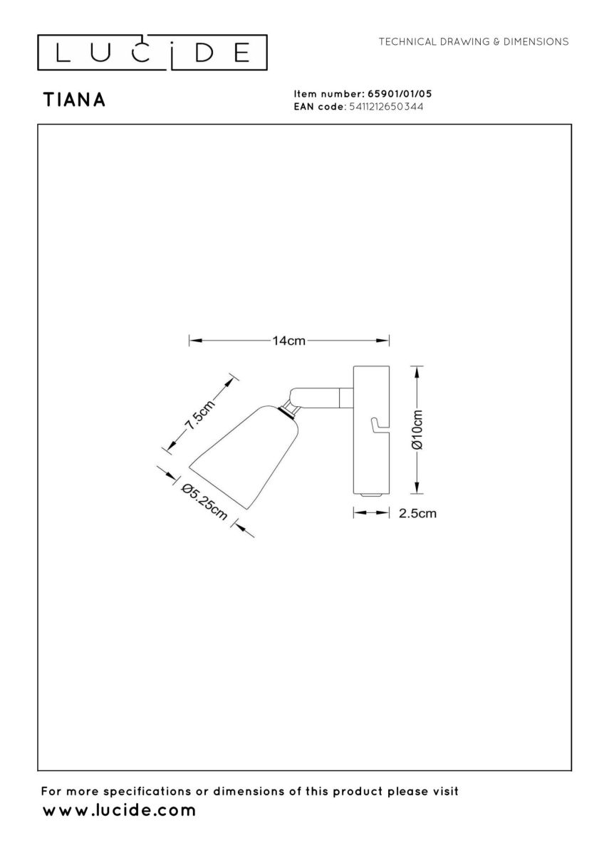 Спот Lucide Tiana 65901/01/05 в #REGION_NAME_DECLINE_PP#