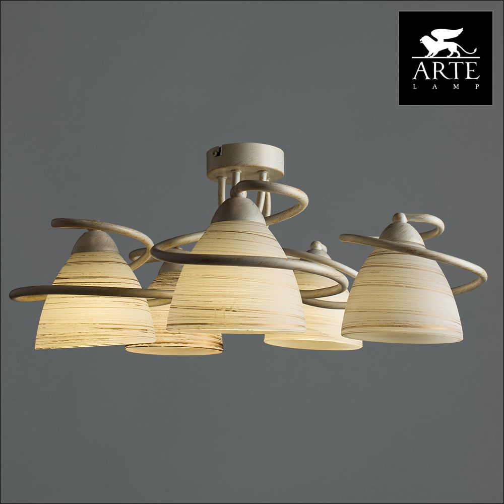 Потолочная люстра Arte Lamp Fabia A1565PL-5WG в #REGION_NAME_DECLINE_PP#