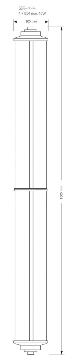 Настенный светильник Kutek Mood Siri SIR-K-4(ZM) в #REGION_NAME_DECLINE_PP#