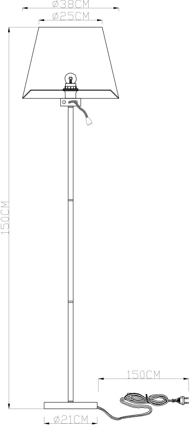 Торшер Arte Lamp Elba A2581PN-2CC в Санкт-Петербурге