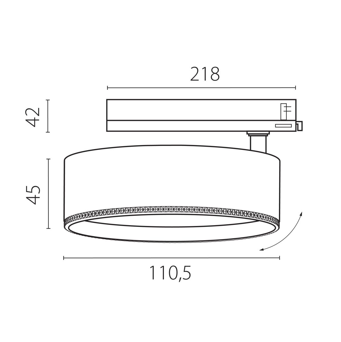 Трековый трехфазный светильник Quattro LED с управлением TRIAC Lightstar Alta Pro A5637TRIAC в #REGION_NAME_DECLINE_PP#