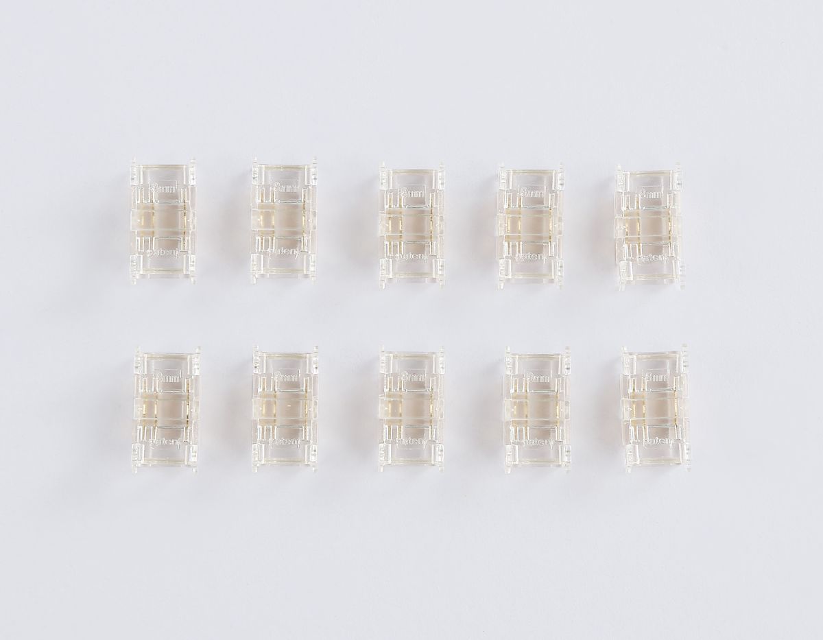 Соединитель прямой Ambrella Light Illumination COB CCT 12/24V для лент 8mm (3 конт.) (10шт. в комплекте) GS6366 в #REGION_NAME_DECLINE_PP#