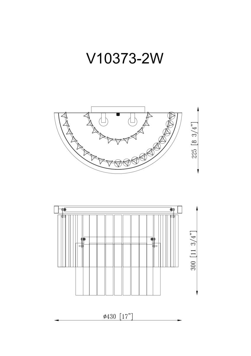 Настенный светильник Moderli Avista V10373-2W в #REGION_NAME_DECLINE_PP#