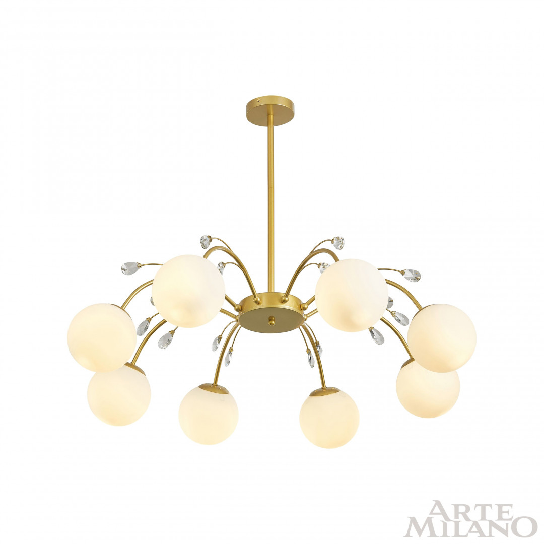 Люстра на штанге Arte Milano Neapolis 273802/8 GD в #REGION_NAME_DECLINE_PP#