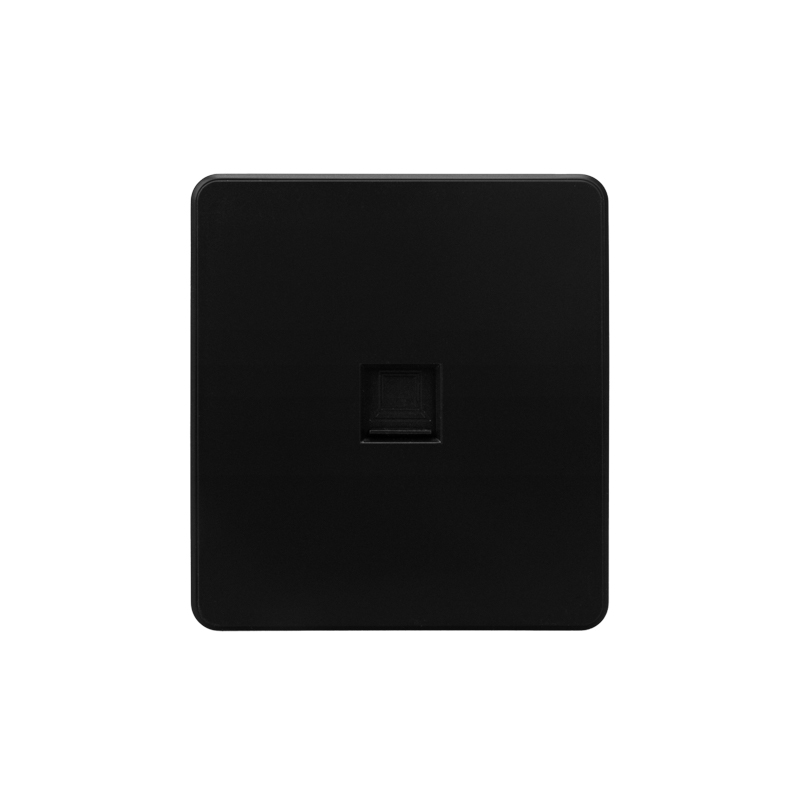 Розетка ROUND компьютерная RJ45 кат6 с/у оникс KRANZ KR-78-0724-3 в #REGION_NAME_DECLINE_PP#