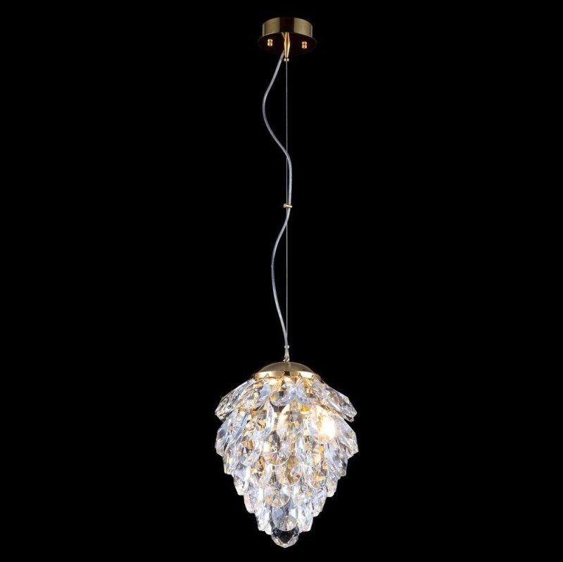 Подвесной светильник Crystal Lux Charme SP1+1 Led Gold/Transparent в Санкт-Петербурге