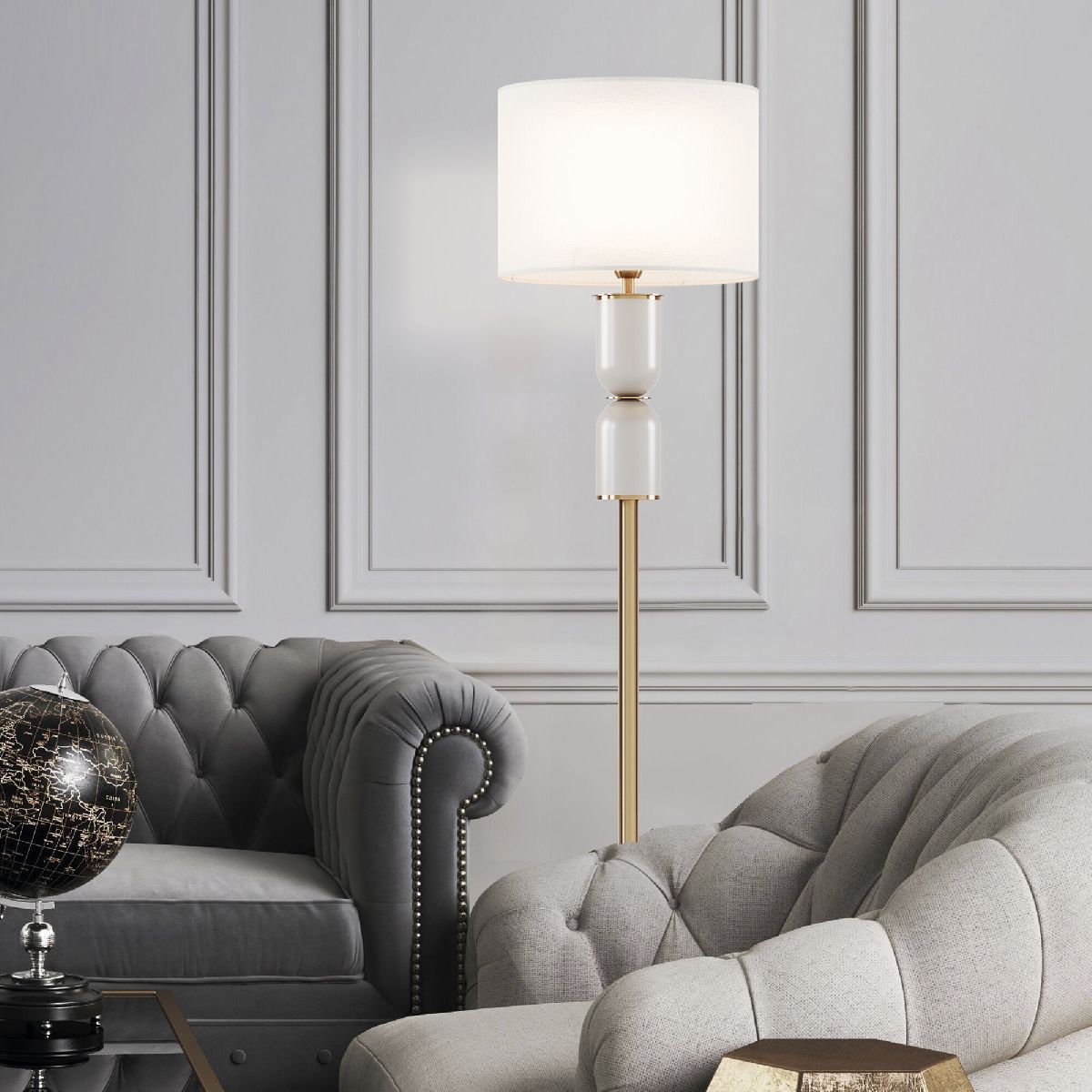 Торшер Eurosvet Caprera 01154/1 латунь a063866 в Санкт-Петербурге