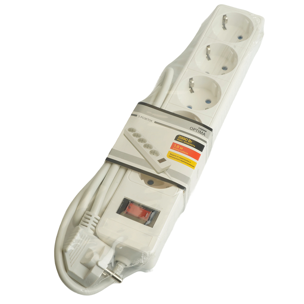 Сетевой фильтр 4-местный с/з Stekker Optima HM20-41-02 50089 в Санкт-Петербурге