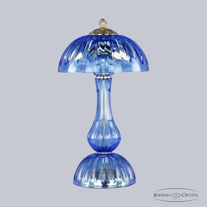 Настольная лампа Bohemia Ivele Crystal 1371L/3/25 G Aquamarine/M-1H в Санкт-Петербурге