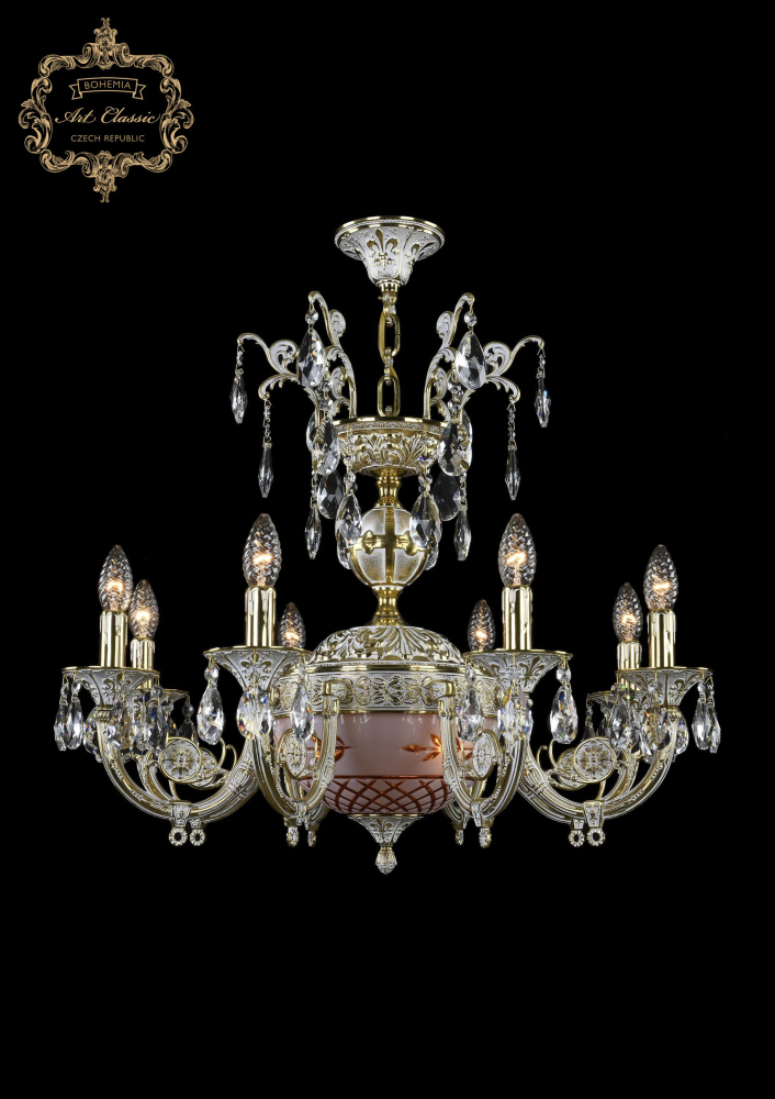 Подвесная люстра Art Classic 31.22.8.KR175SP.250IT.GW.Sp.Amber.White.1B в Санкт-Петербурге