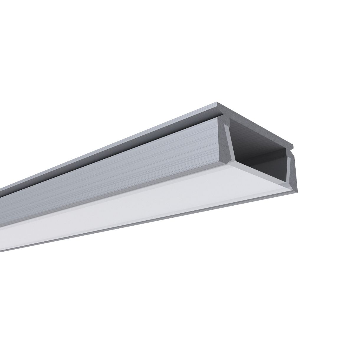 Профиль П-образный накладной шир. ленты до 12мм (рассеиватель белый матовый, заглушки - 2шт, крепеж - 2шт, саморезы - 2шт) OGM GM-08-05 в Санкт-Петербурге