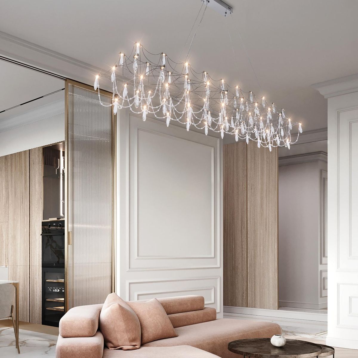 Подвесная люстра Modelux premium ML.5603.2000P CH в #REGION_NAME_DECLINE_PP#