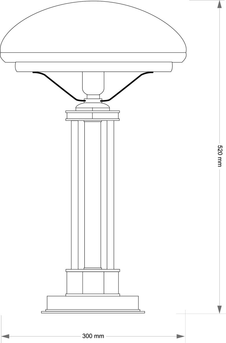 Настольная лампа Kutek Decor DEC-LG-1 (P) в #REGION_NAME_DECLINE_PP#