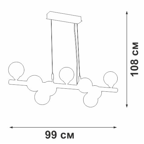 Подвесная люстра Vitaluce V4986-8/9S в Санкт-Петербурге