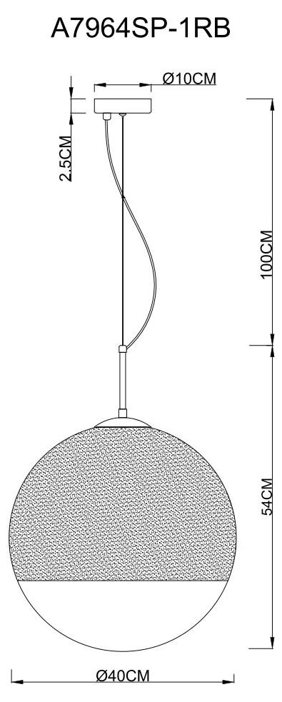 Подвесной светильник Arte Lamp Jupiter Copper A7964SP-1RB в Санкт-Петербурге