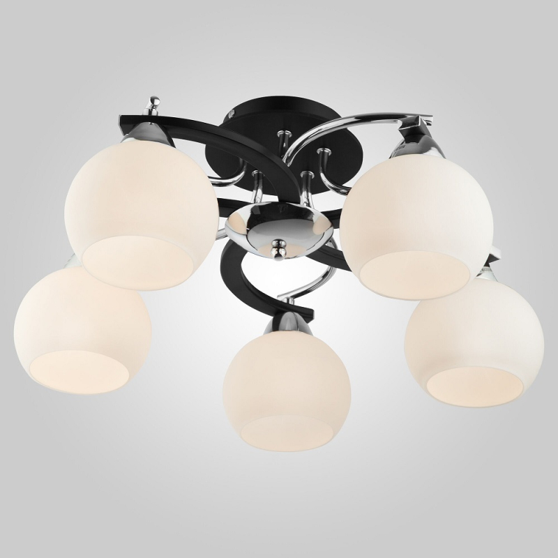 Потолочный светильник Eurosvet 9654/5 хром/черный 00000065865 в Санкт-Петербурге