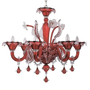 Подвесная люстра Ideal Lux Ca Vendramin SP6 Rosso 095646