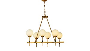 Подвесная люстра Lumina Deco Aldono LDP 7004-6 MD+BK