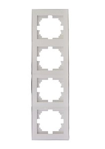 Рамка 4-местная вертикальная Lezard Rain 703-0225-154